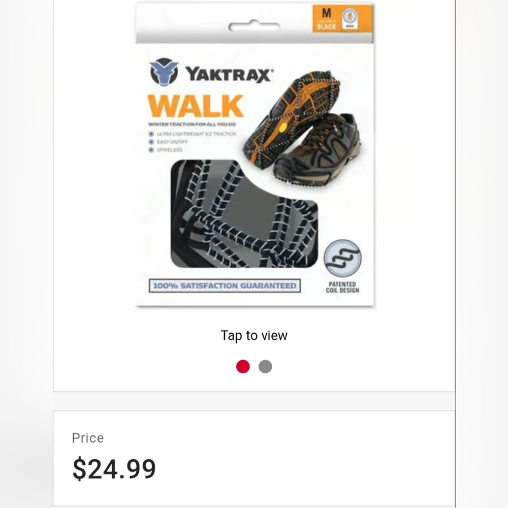 Yaktrax Walk Traction Cleats NEW In Box Size Small